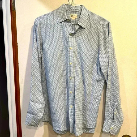 J. Crew Other - J Crew Men’s Plaid Linen Button Down Shirt - Small
